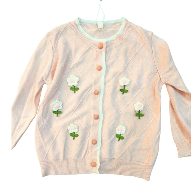 Baby Girl 3D Floral Sweater – view 2