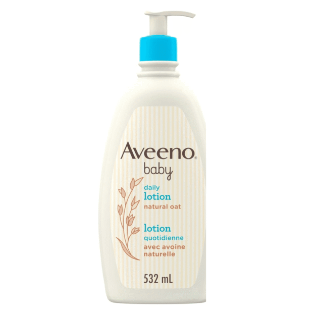 Aveeno Baby Daily Moisturizing Lotion – Natural Oat, Fragrance-Free, 532mL