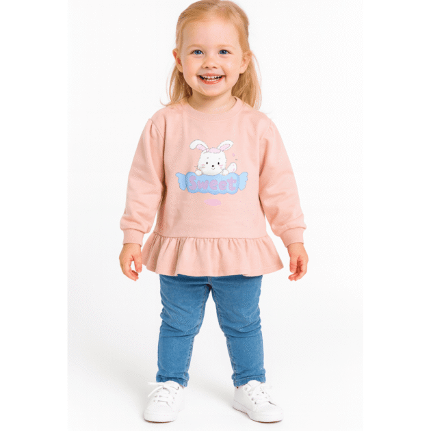 Girls Bunny Sweatshirt