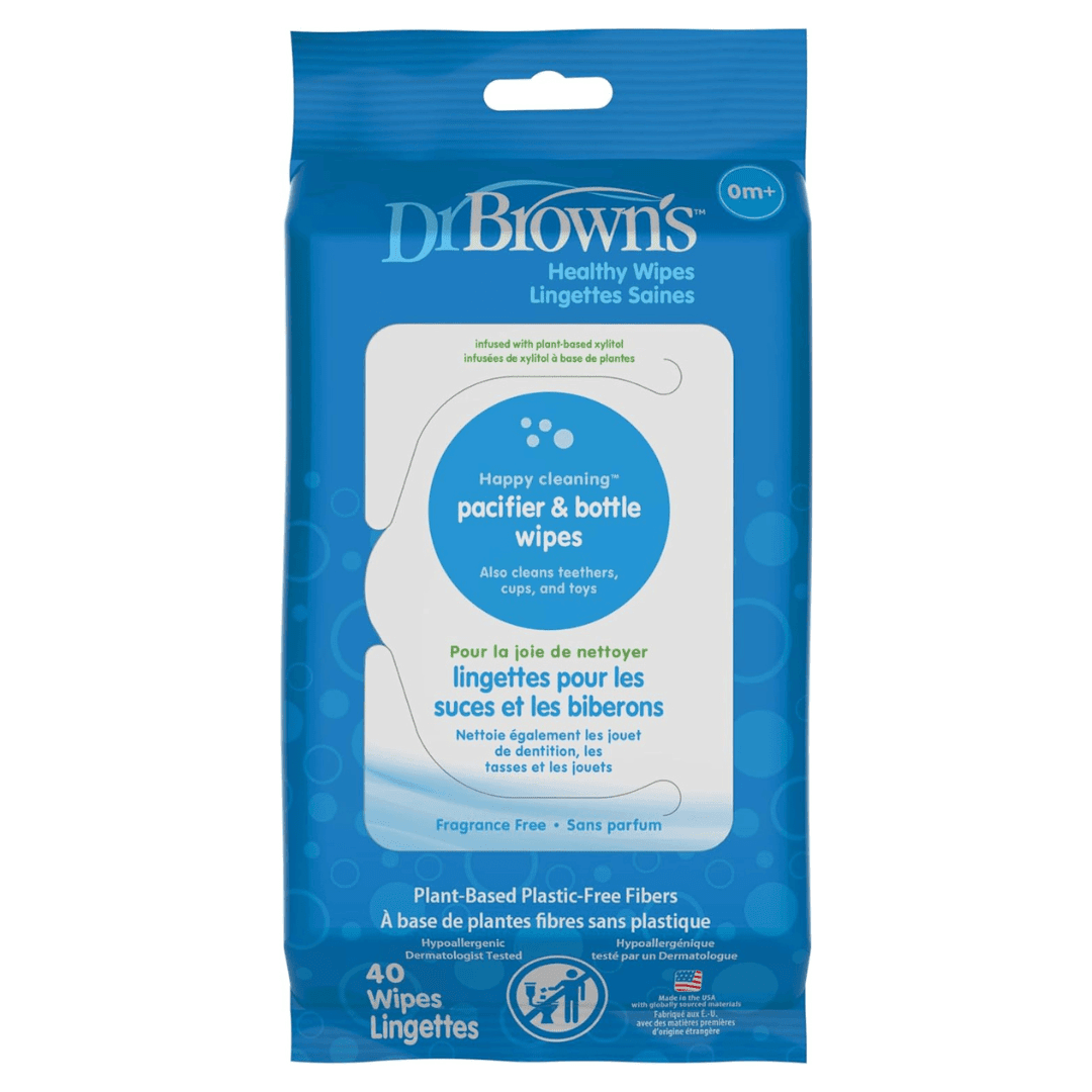 Dr. Brown’s Pacifier & Bottle Wipes, Pack of 40