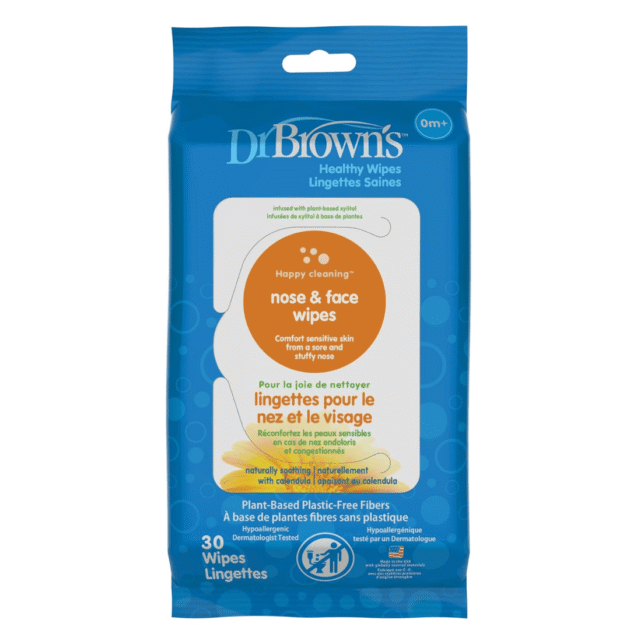Dr. Brown’s Nose And Face Wipes, Pack of 30