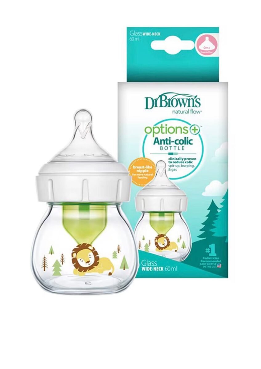 Dr. Brown’s Glass Wide-Neck Options+ Bottle – 60ml