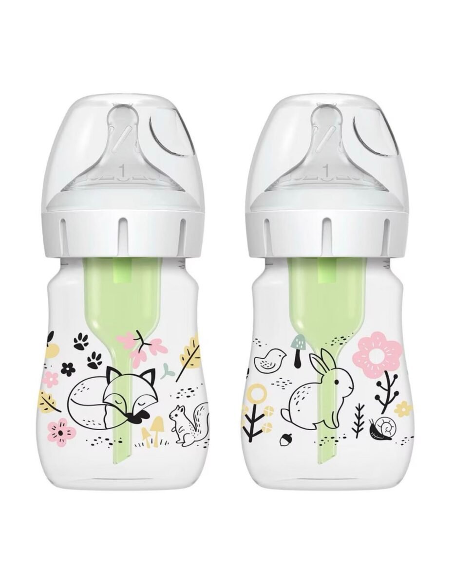 Dr. Brown’s Anti-Colic Options+ Wide-Neck Bottles – 5oz (2-Pack)