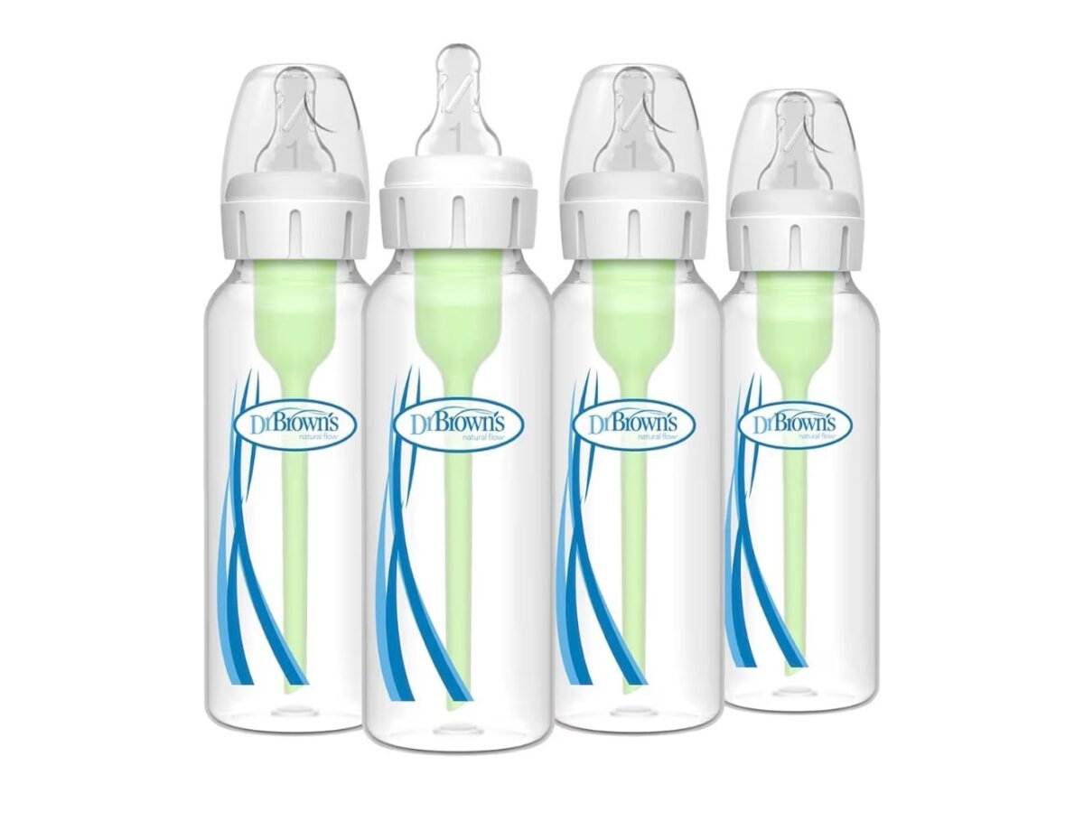 Dr. Brown’s Anti-Colic Narrow Neck Bottle Set (8oz / 250ml – 4 Pack)
