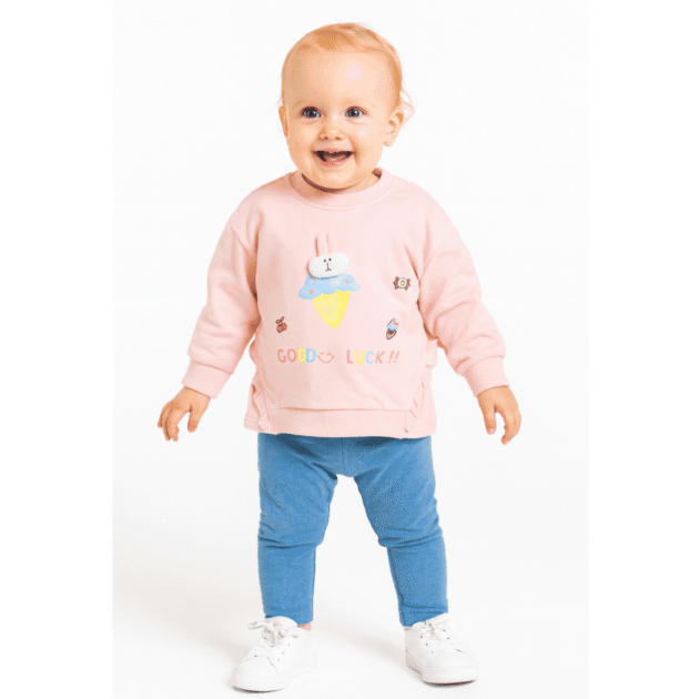 Baby Girl Bunny Sweatshirt