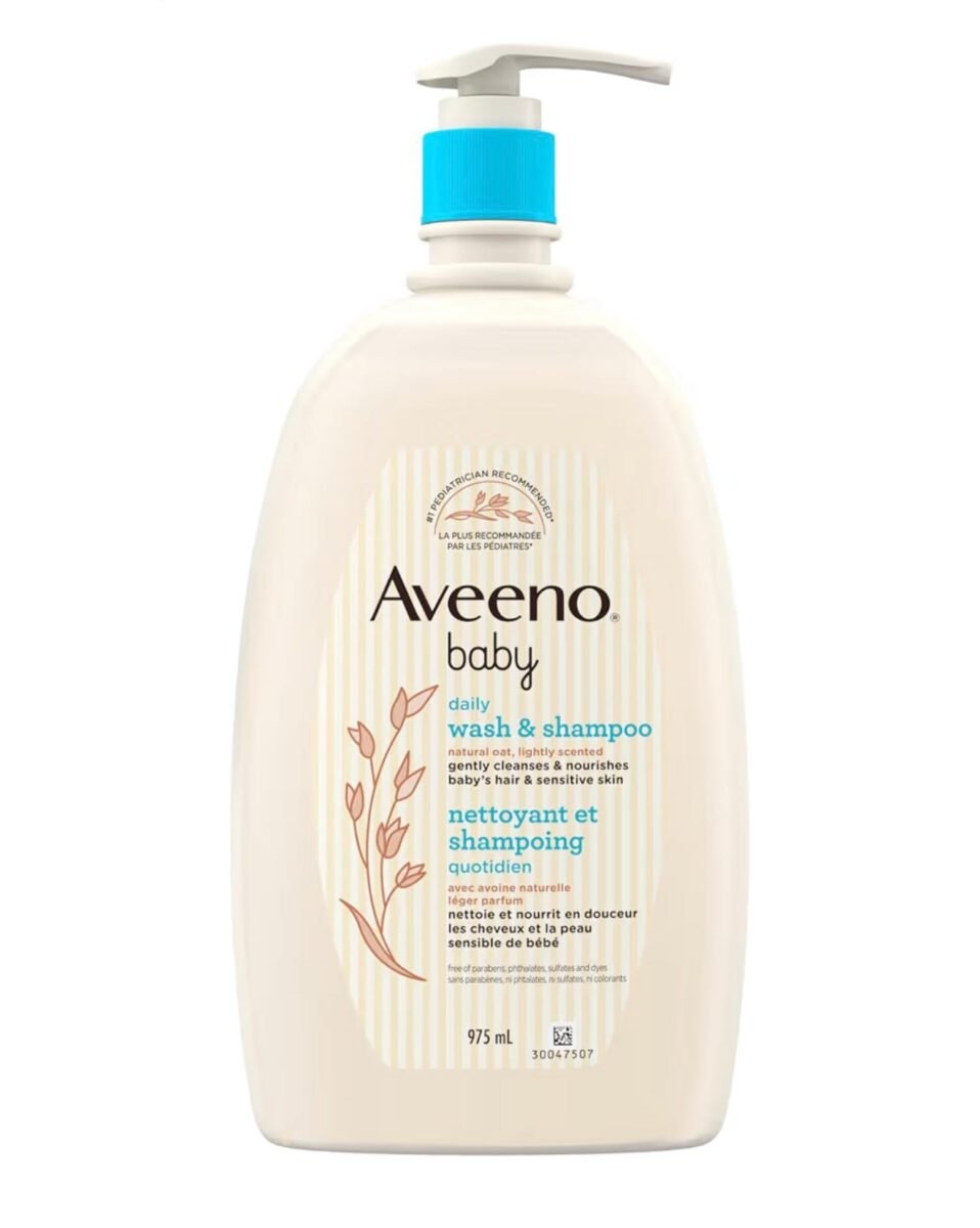 Aveeno Baby Daily Wash & Shampoo with Natural Oat Extract (975mL)