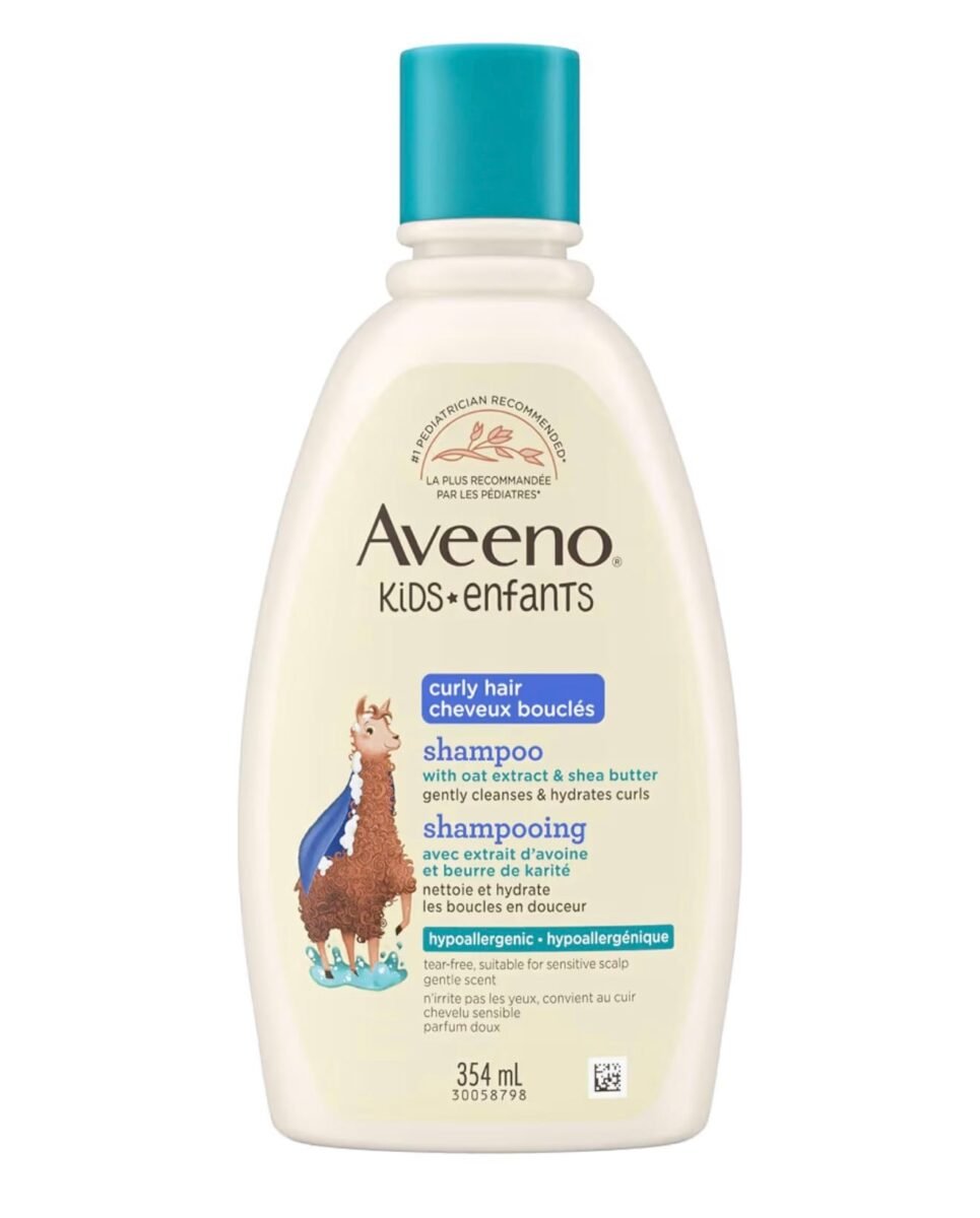 Aveeno Kids Curly Hair Shampoo with Oat Extract & Shea Butter (354mL)