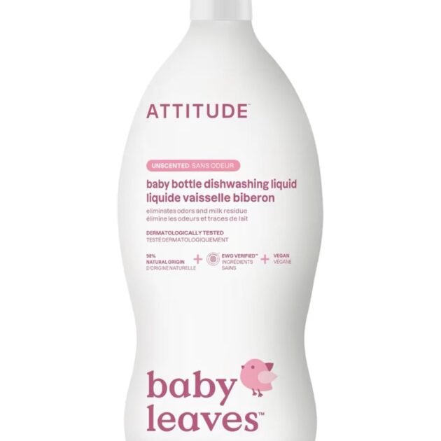 ATTITUDE Baby Leaves Bottle & Dishwashing Liquid – Unscented 700mL