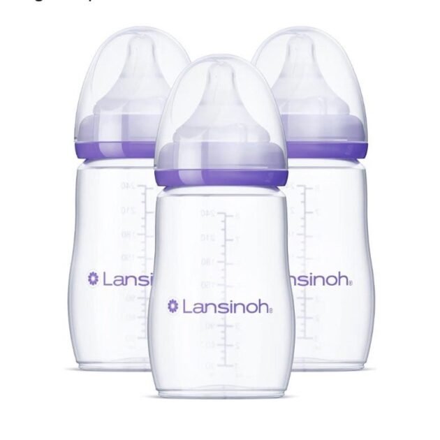 Lansinoh Anti-Colic Baby Bottles – 240ml, 3 Pack