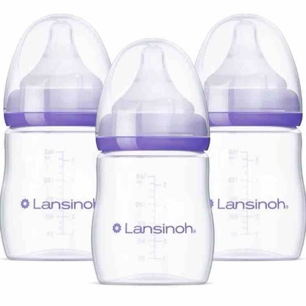 Lansinoh Anti-Colic Baby Bottles – 160ml, 3 Pack