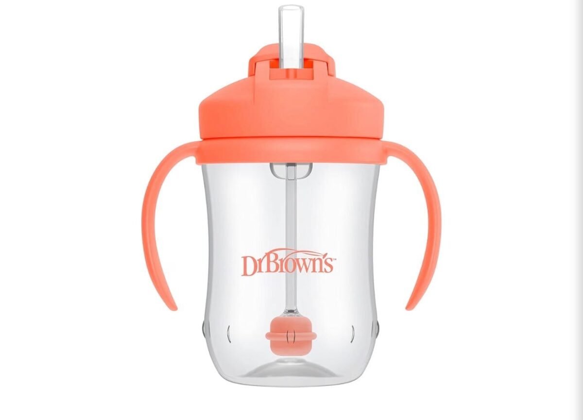 Dr. Brown’s Milestones Baby’s First Straw Cup – Coral