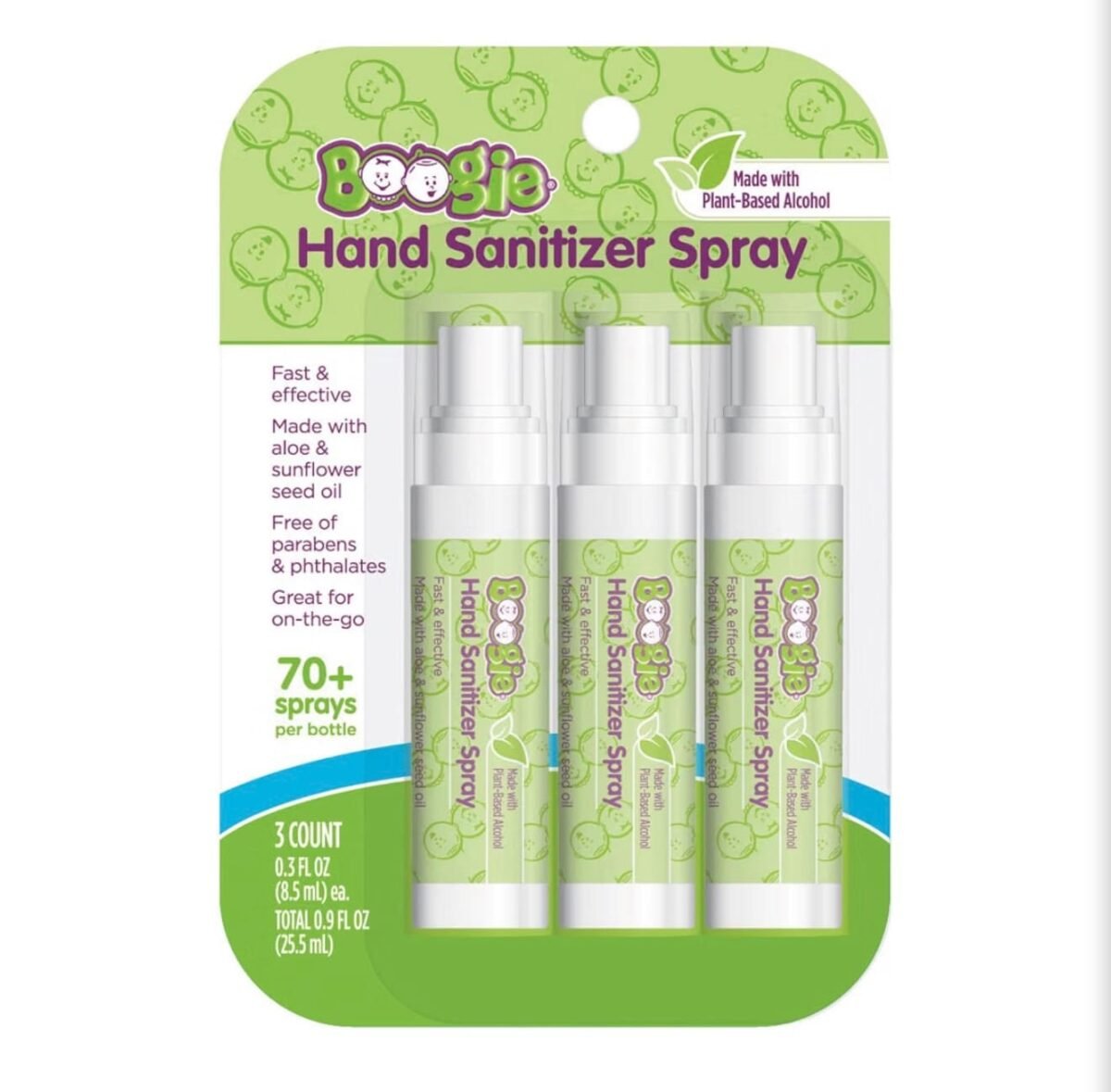 Boogie Hand Sanitizer Spray – 3 Pack
