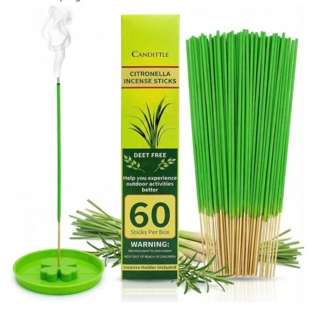 Candittle Citronella Incense Sticks – 60 Pack
