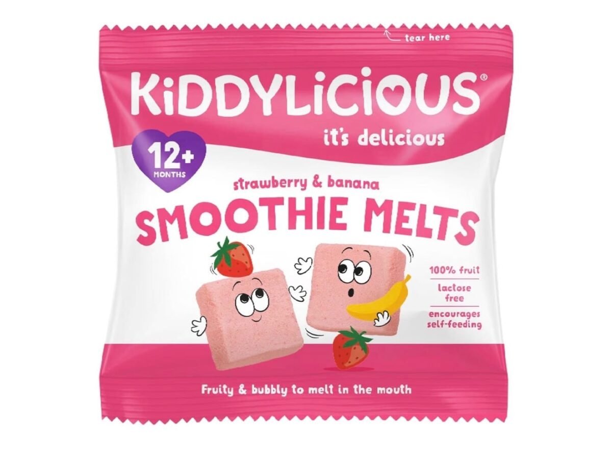 Kiddylicious Strawberry & Banana Smoothie Melts 6g