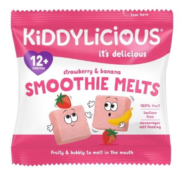 Kiddylicious Strawberry & Banana Smoothie Melts 6g