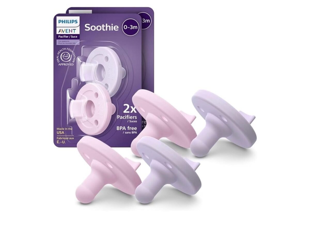 Philips Avent Soothie Baby Pacifier 0–3 Months – 4 Pack | SCF190/70