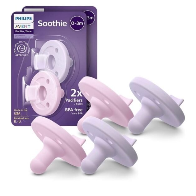 Philips Avent Soothie Baby Pacifier 0–3 Months – 4 Pack | SCF190/70