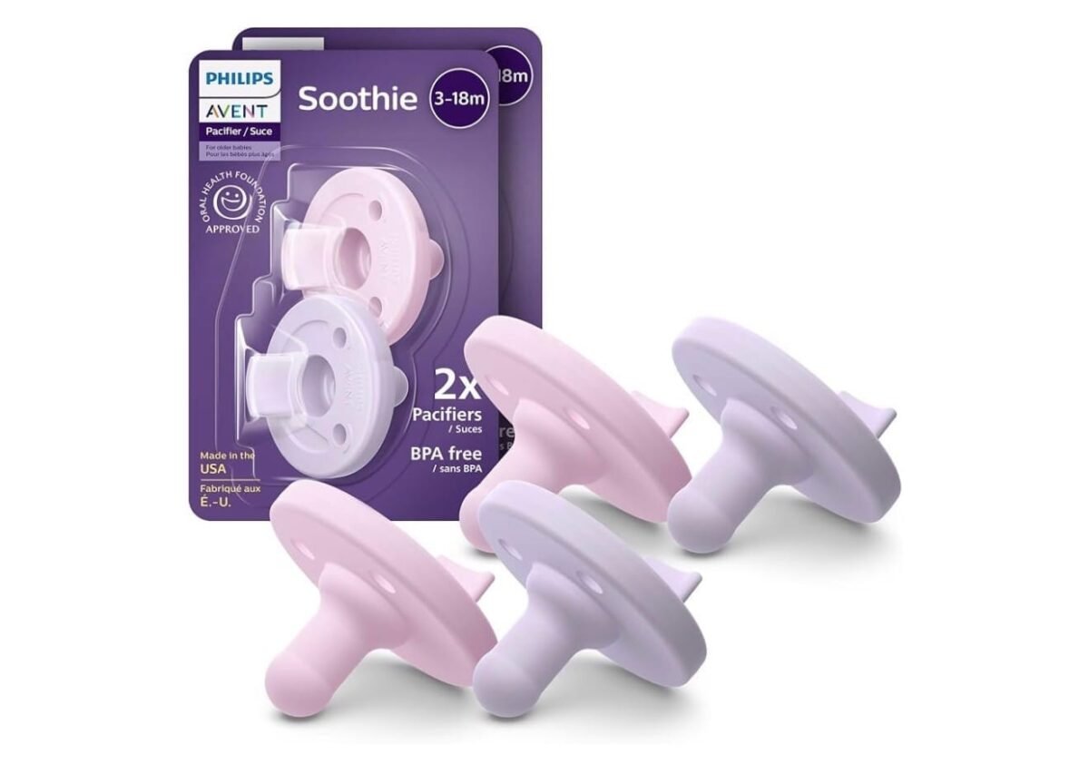 Philips Avent Soothie Baby Pacifier 3–18 Months – 4 Pack | SCF192/70