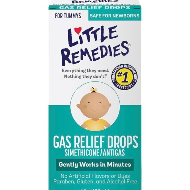 Little Remedies Newborn Gas Relief Drops – Natural Berry, 30ml