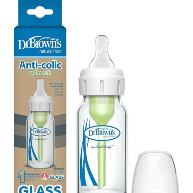Dr. Brown’s Glass Anti-Colic Bottle – 4 oz