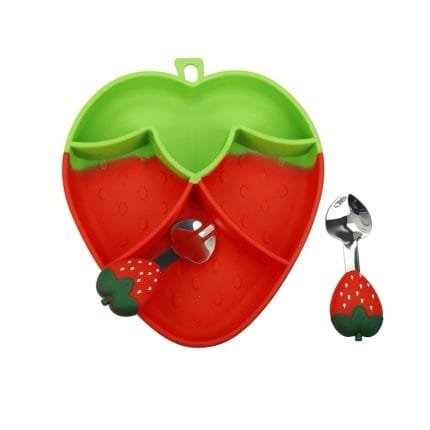 Strawberry Silicone Cutlery Set