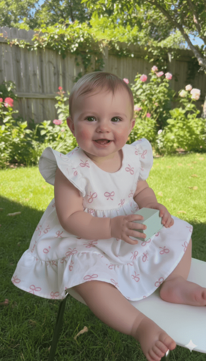 Pink Bow Summer Dress 🎀